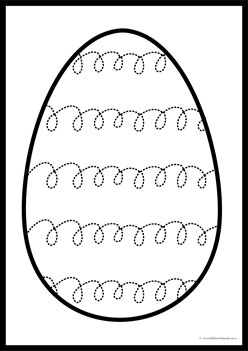 Easter Egg Pre Writing 19,  egg prewriting skills for children, egg writing skills, pre writing skills worksheets, easter egg pre writing worksheets