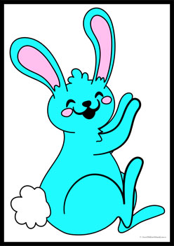 Bunny Tail Colour Match Skyblue, learning colours worksheets, recognising colours worksheets for preschoolers, Easter colours worksheets for children, colours worksheets, primary colours worksheets, secondary colours worksheets