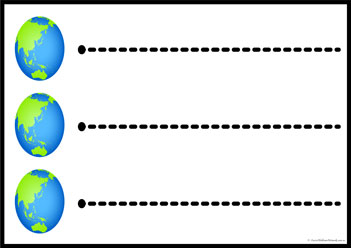 Space Tracing Lines 1, pre writing skills