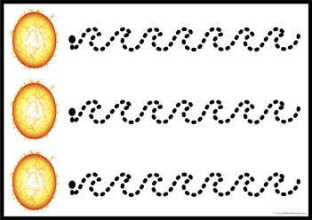 Space Tracing Lines 4, children pre writing skills