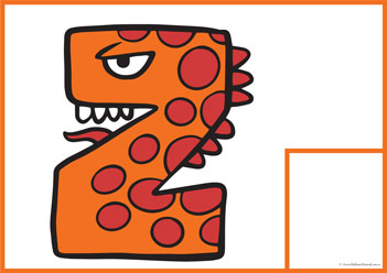 Feeding Monster Letters Z, phonics games