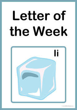 Letter Of The Week I, teaching alphabet