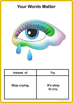 Words Matter Posters 6, encouraging children