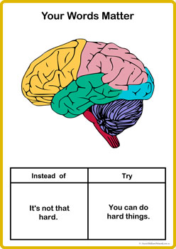 Words Matter Posters 9, positive behaviour guidance