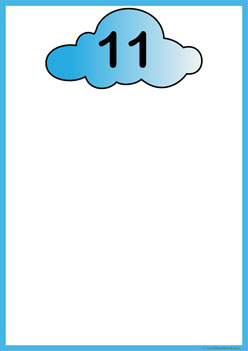 Raindrop Count Match 11, counting activities for kindergarten
