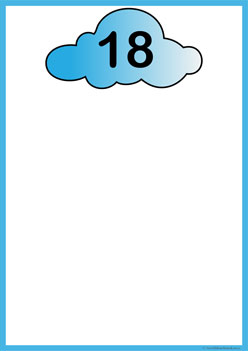 Raindrop Count Match 18, winter theme counting match
