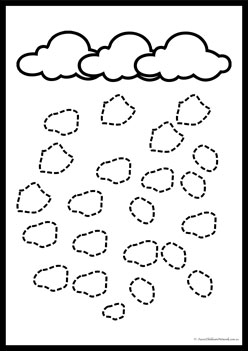 Weather Prewriting Skills 1, tracing lines