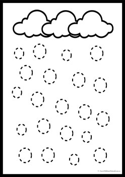 Weather Prewriting Skills 9, tracing free printables worksheets