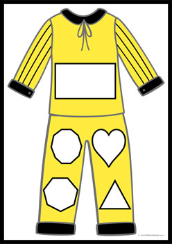 Pyjama Shapes Match 2, shapes matching