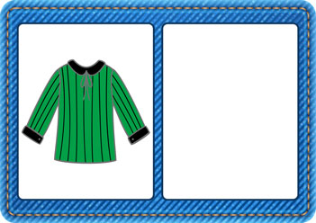 Pyjama Colour Matching Green1, colour matching worksheets