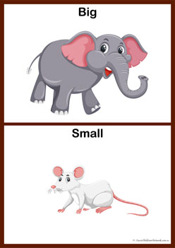 Opposites Posters 3, opposites for children