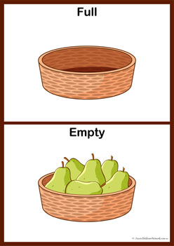 Opposites Posters 6, opposites themes for children