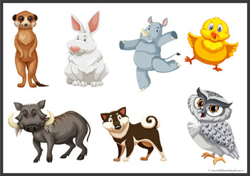 Animal Shadow Matching 14, free printable shadow matching worksheets pdf
