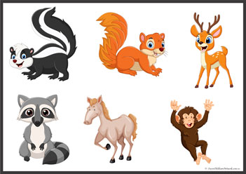 Animal Shadow Matching 15, shadow matching free printables