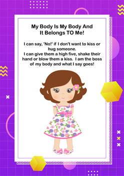My Body Safety Rules 1, body safety rules