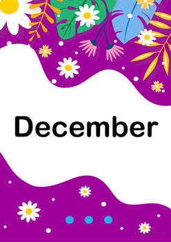 Monthly Title Pages 12, December Display Page