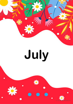 Monthly Title Pages 7, July Display Page