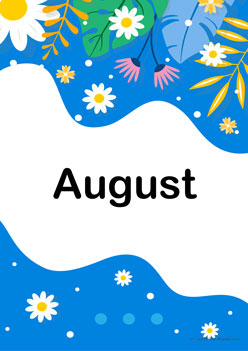 Monthly Title Pages 8, August Display Page