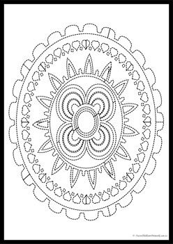 Diwali Rangoli Tracing Pages 3