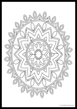 Diwali Rangoli Tracing Pages 8