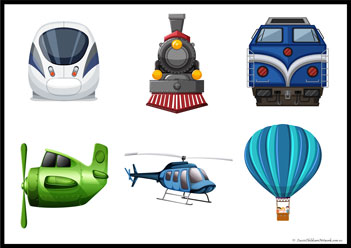 Vehicles Matching Cut Paste 5