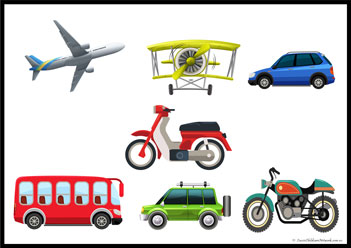 Vehicles Matching Cut Paste 6