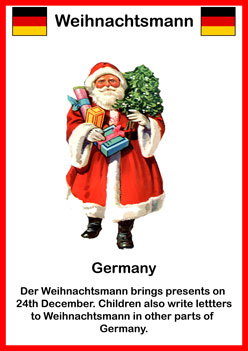 Santa Around The World Posters Weihnachtsmann