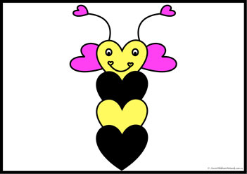 Heart Animals Cut Paste 11