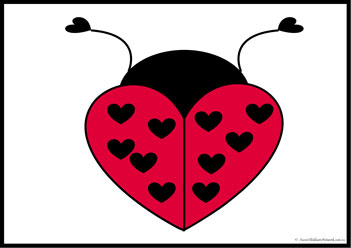Heart Animals Cut Paste 13