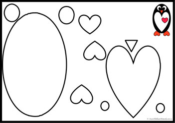 Heart Animals Cut Paste 2