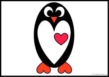 Heart Animals Cut Paste 9