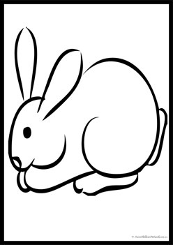 Pet Colouring Pages Rabbit