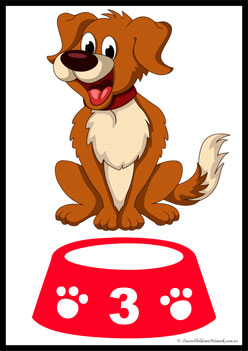 Feed The Dog Counting 3