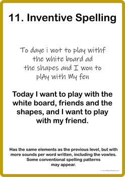 Stages Of Writing 11