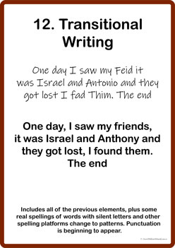 Stages Of Writing 12