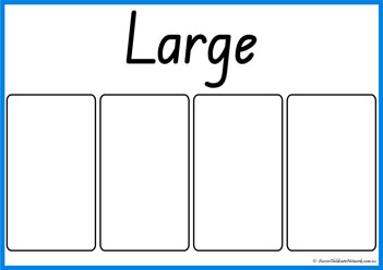 Goldilocks Sorting Sizes Large
