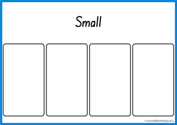 Goldilocks Sorting Sizes Small