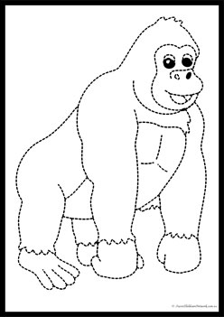 Wild Animals Tracing Worksheet 10