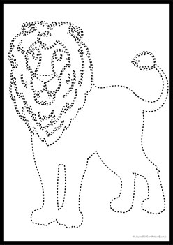 Wild Animals Tracing Worksheet 2