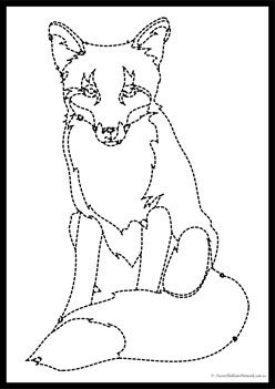 Wild Animals Tracing Worksheet 4