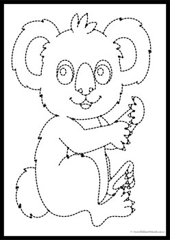 Wild Animals Tracing Worksheet 5
