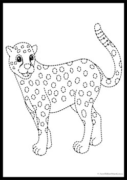 Wild Animals Tracing Worksheet 7