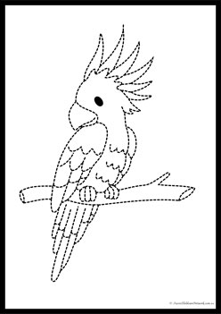 Wild Animals Tracing Worksheet 8