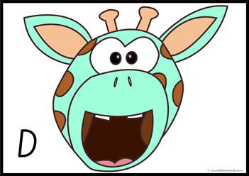 Animal Letter Recognition Activity D