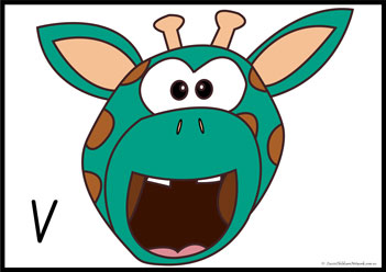 Animal Letter Recognition Activity V