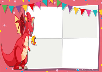 Dinosaur Colour Match Red