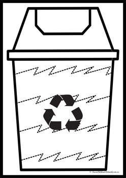 Recycling Bin Tracing Line 9