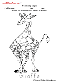 Colouring Giraffe
