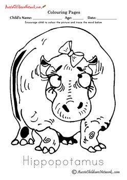 Coloring Hippopotamux