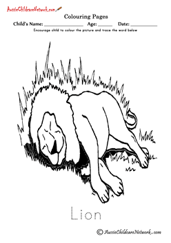 Colouring Lions